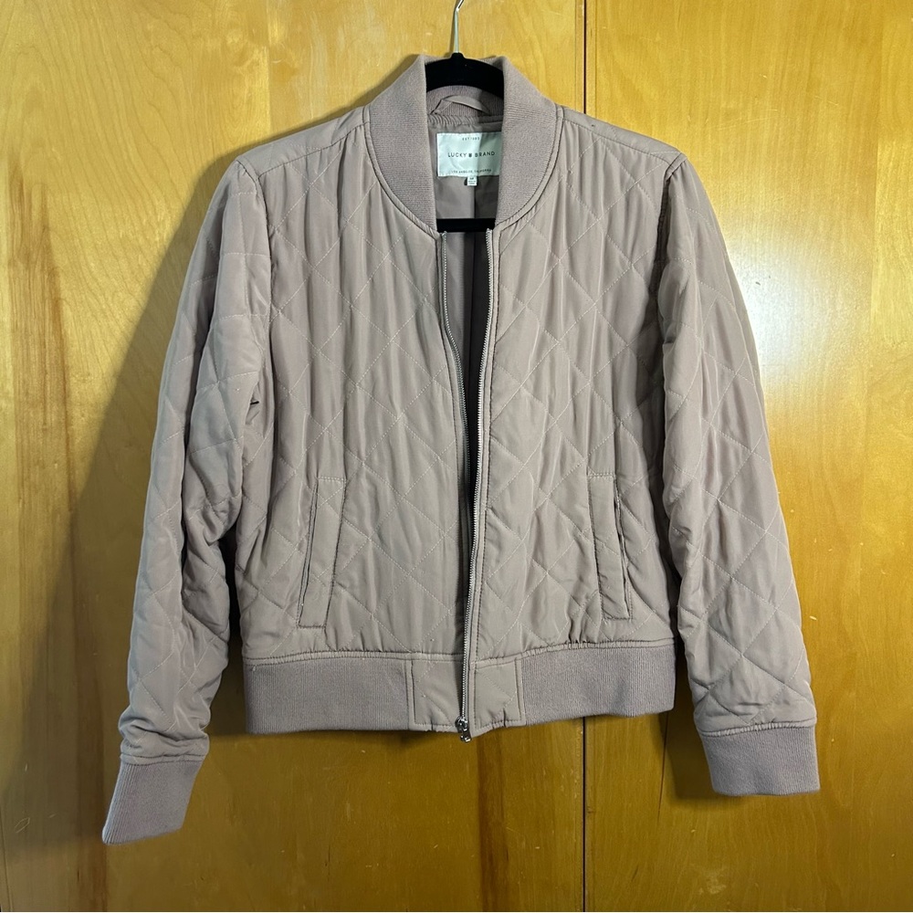 Lucky brand quilted bomber jacket